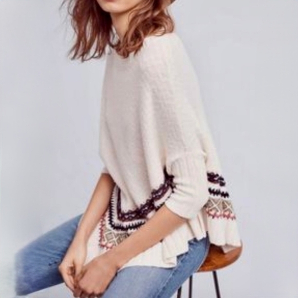 Anthropologie Cream Shrug with Soft Knit Texture - Picture 1 of 7